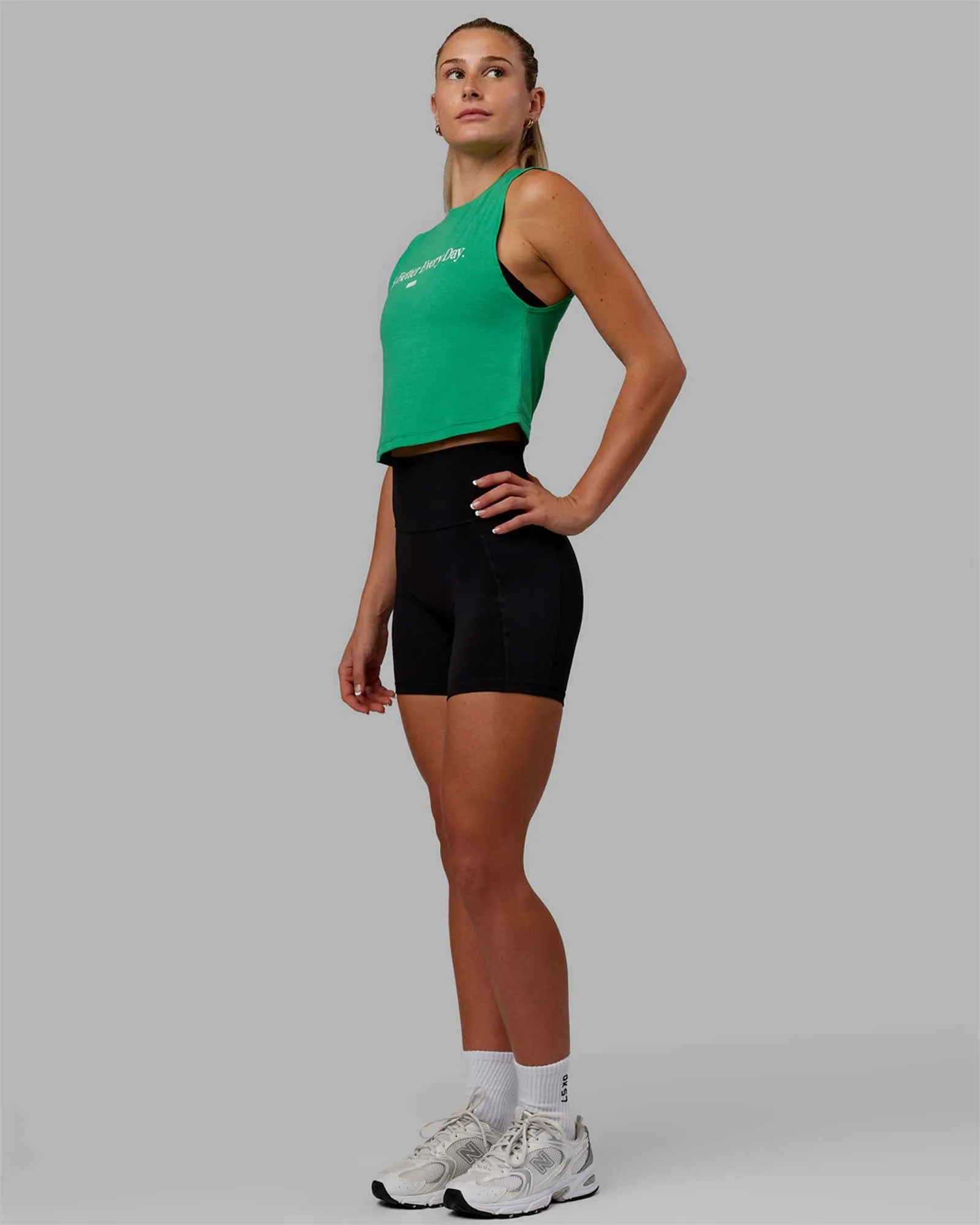 1% Better Training Tank - Holly Green-White