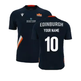 2023-2024 Edinburgh Rugby Training Player Shirt (Navy) (Your Name)