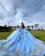 2024 Sky Blue Princess Quinceanera Dress