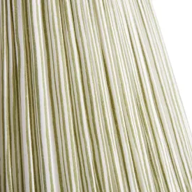 20cm empire shade in green candy stripe block printed cotton