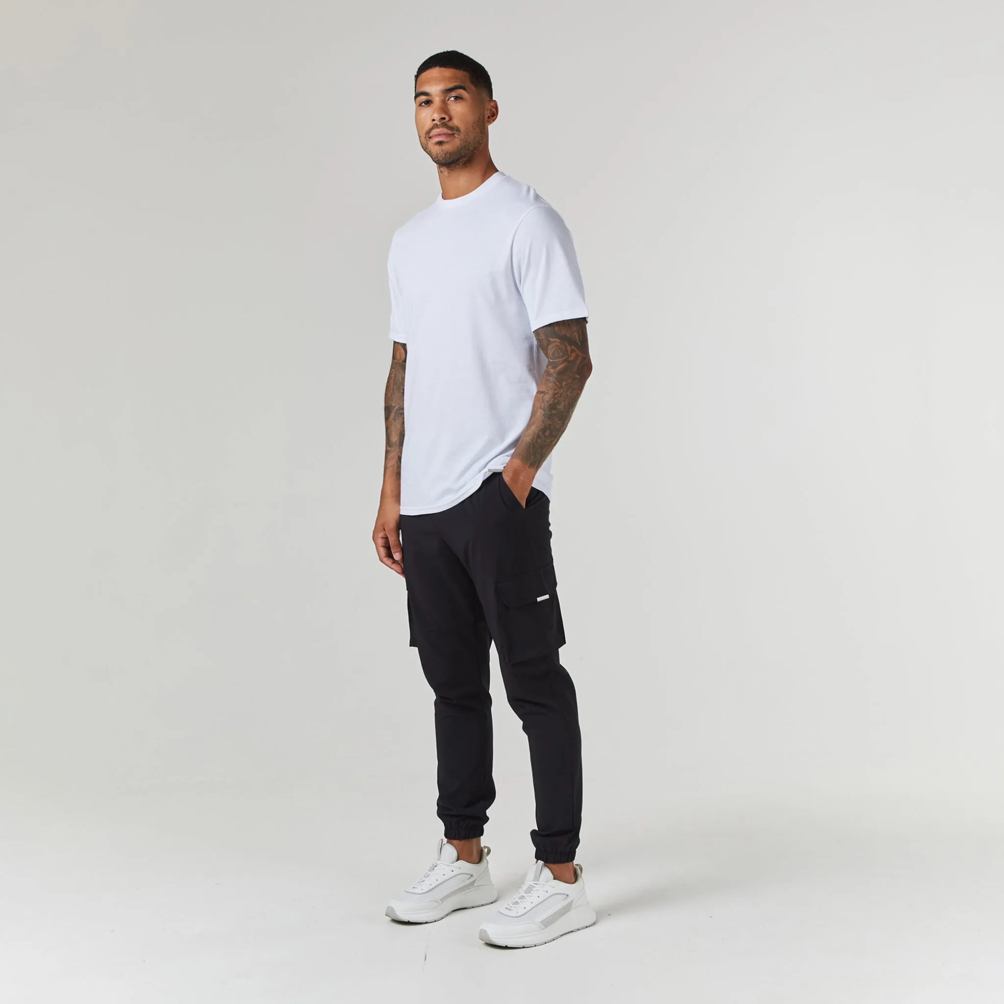 3-Pack Regular Fit T-Shirts | White Graphite Black