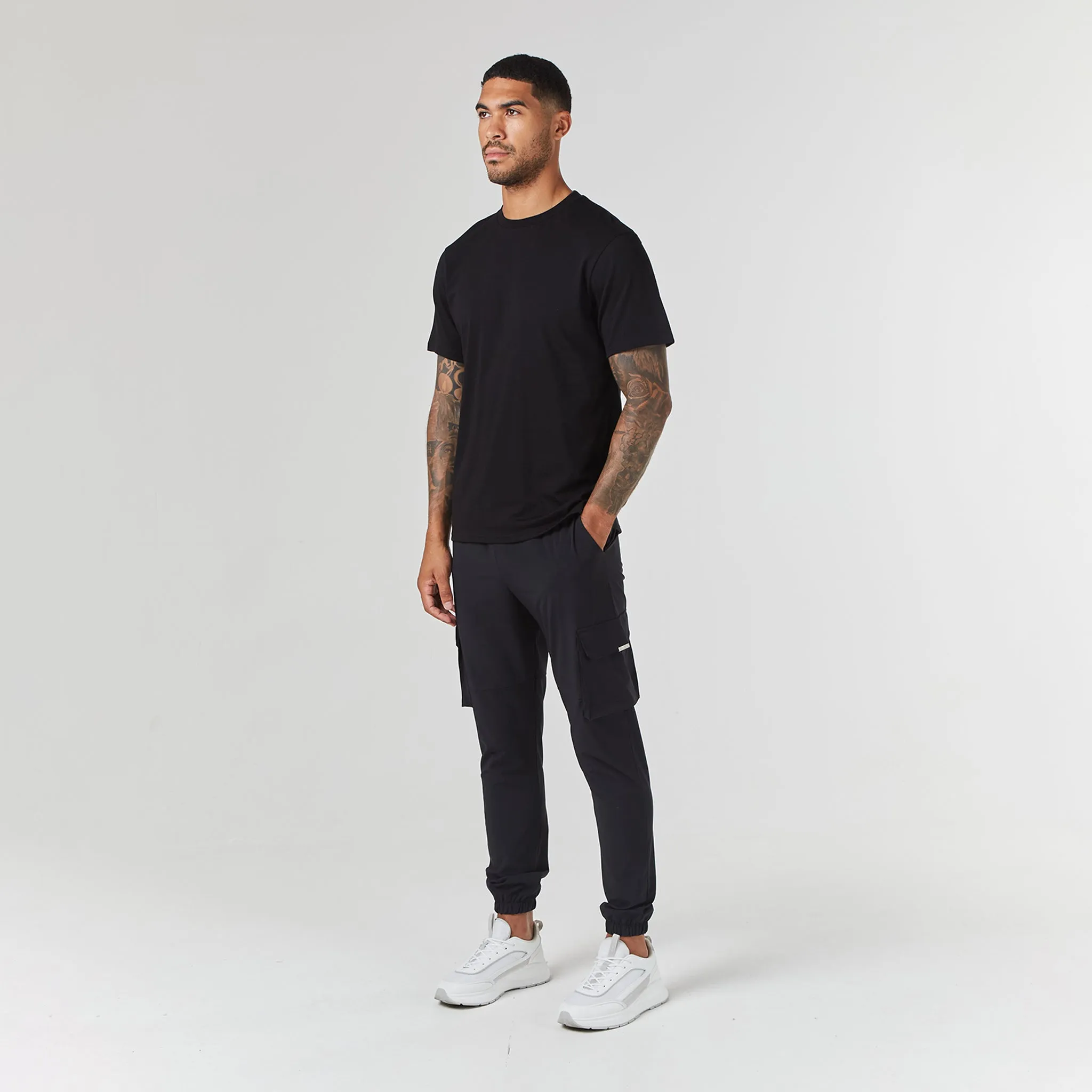 3-Pack Regular Fit T-Shirts | White Graphite Black