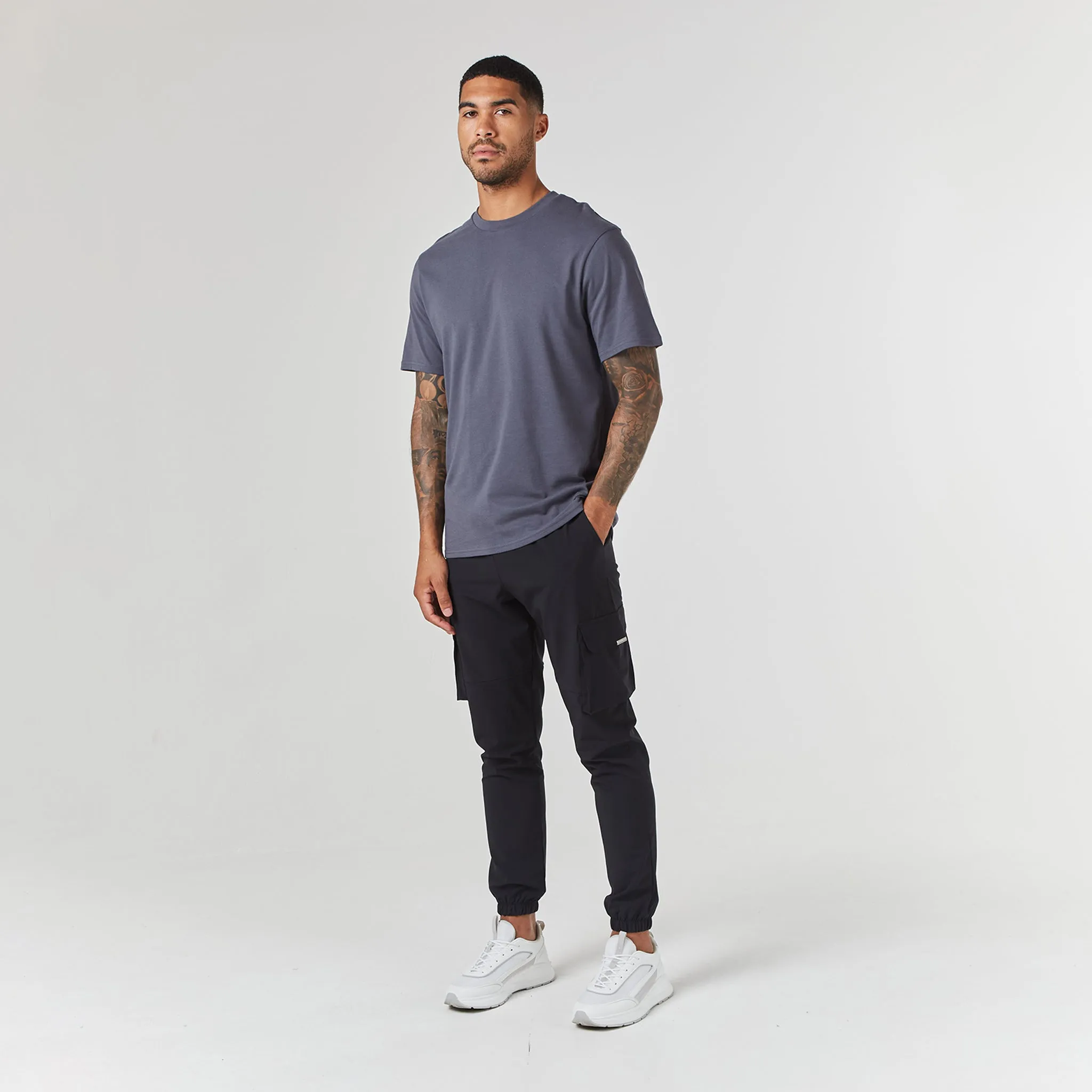 3-Pack Regular Fit T-Shirts | White Graphite Black