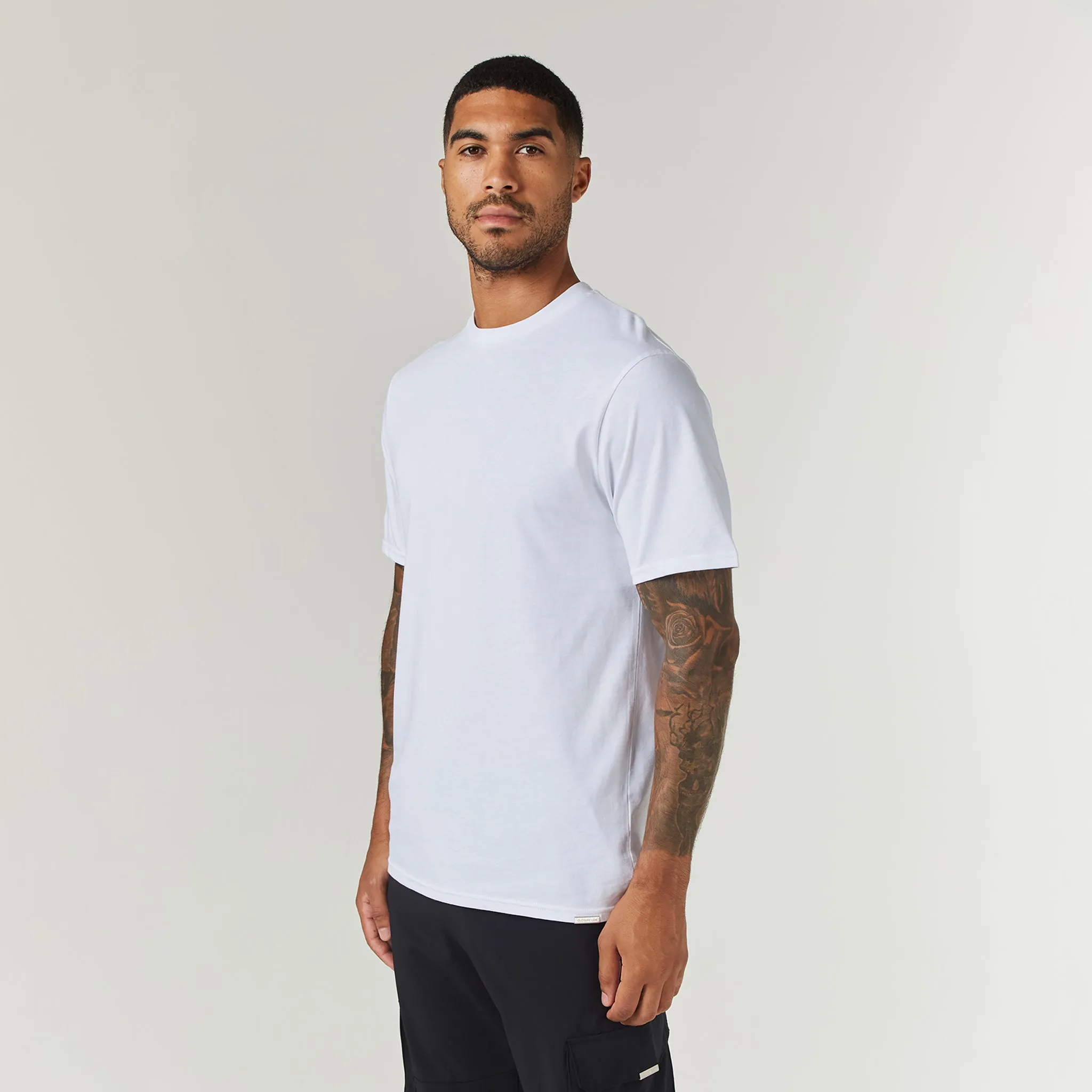 3-Pack Regular Fit T-Shirts | White Graphite Black