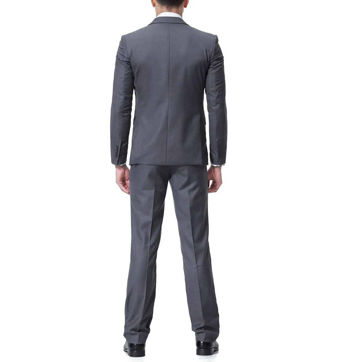 3-Piece Notched Lapel Casual Suit DimGrey