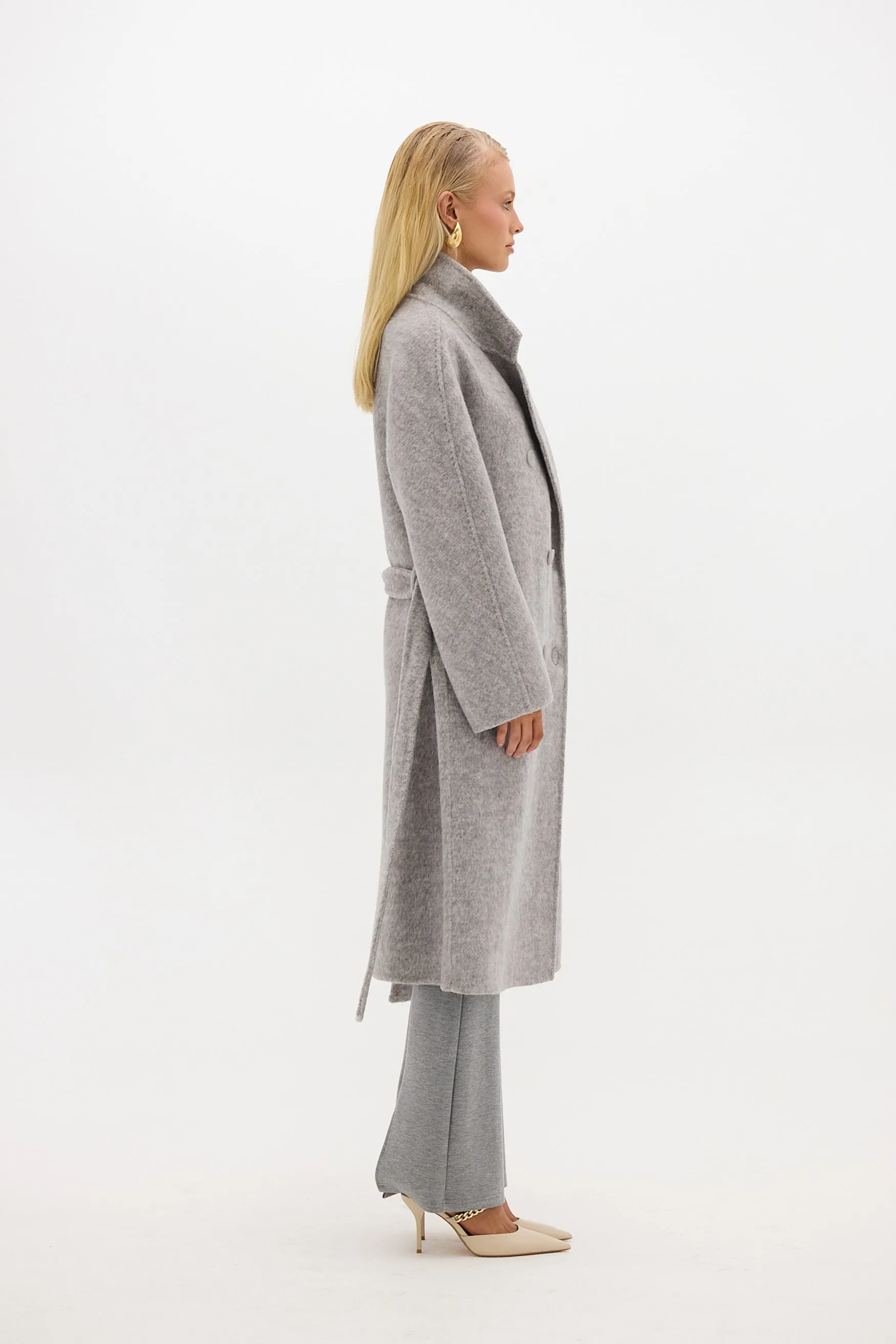 Abbey Coat - Grey Marle