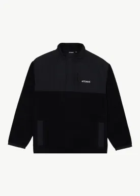 AFENDS Mens Message - Fleece Pullover - Black