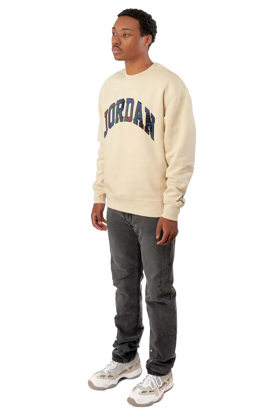 Air Jordan Mens Essential Holiday Fleece Crew