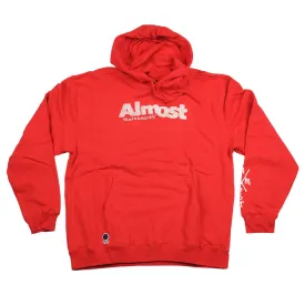 Almost Worn Out Pullover Men's Sweatshirt - Red