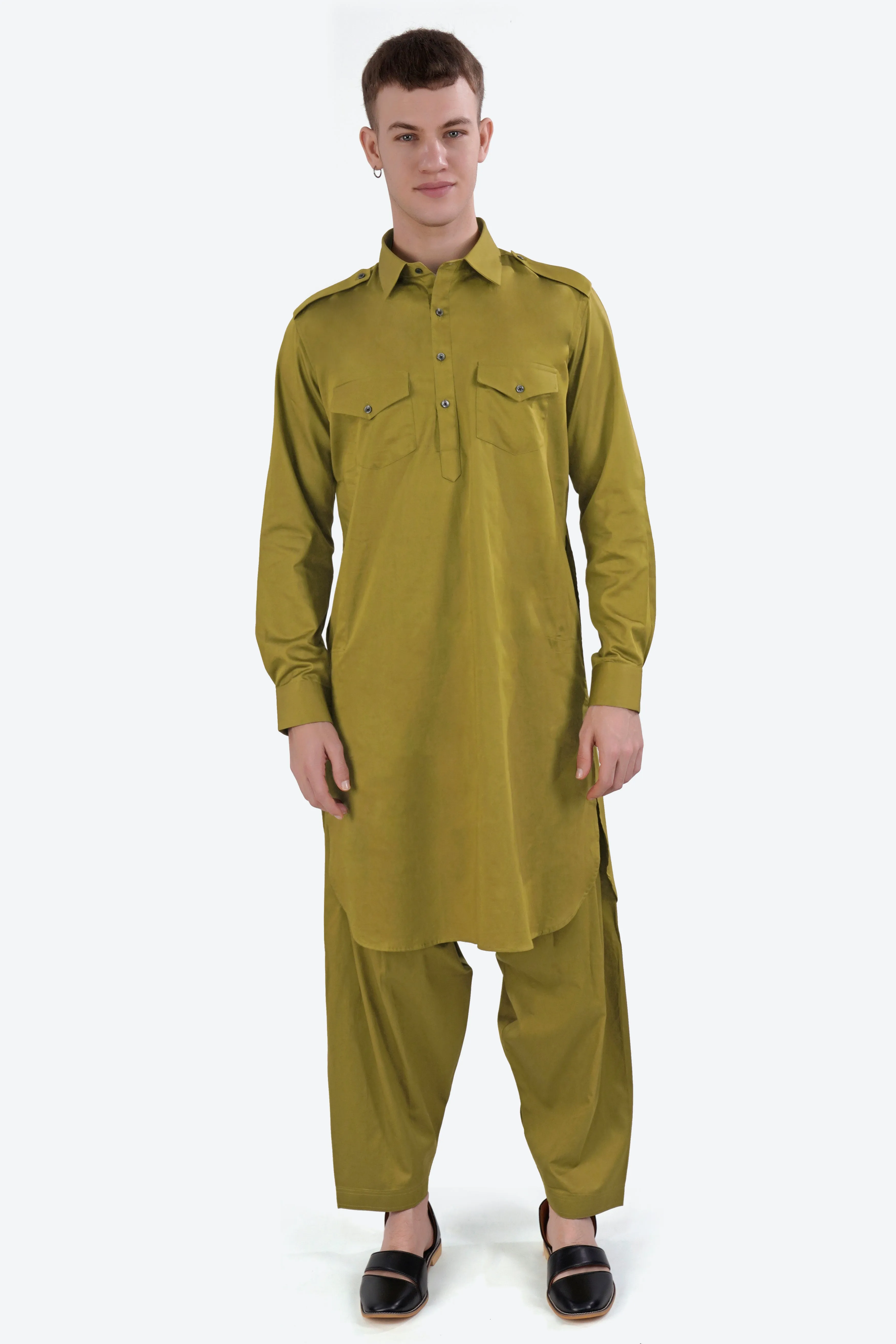 Alpine Green Dhoti F-6928