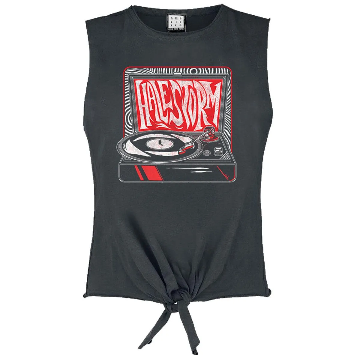 Amplified Womens/Ladies Swirly Record Tank Top