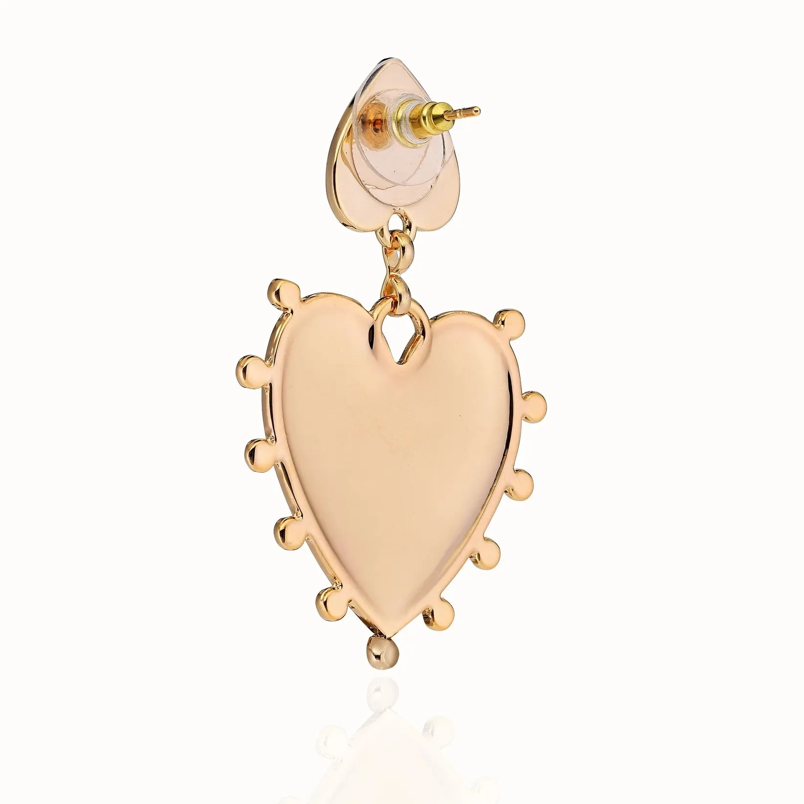 Andrea Gold Heart Earrings