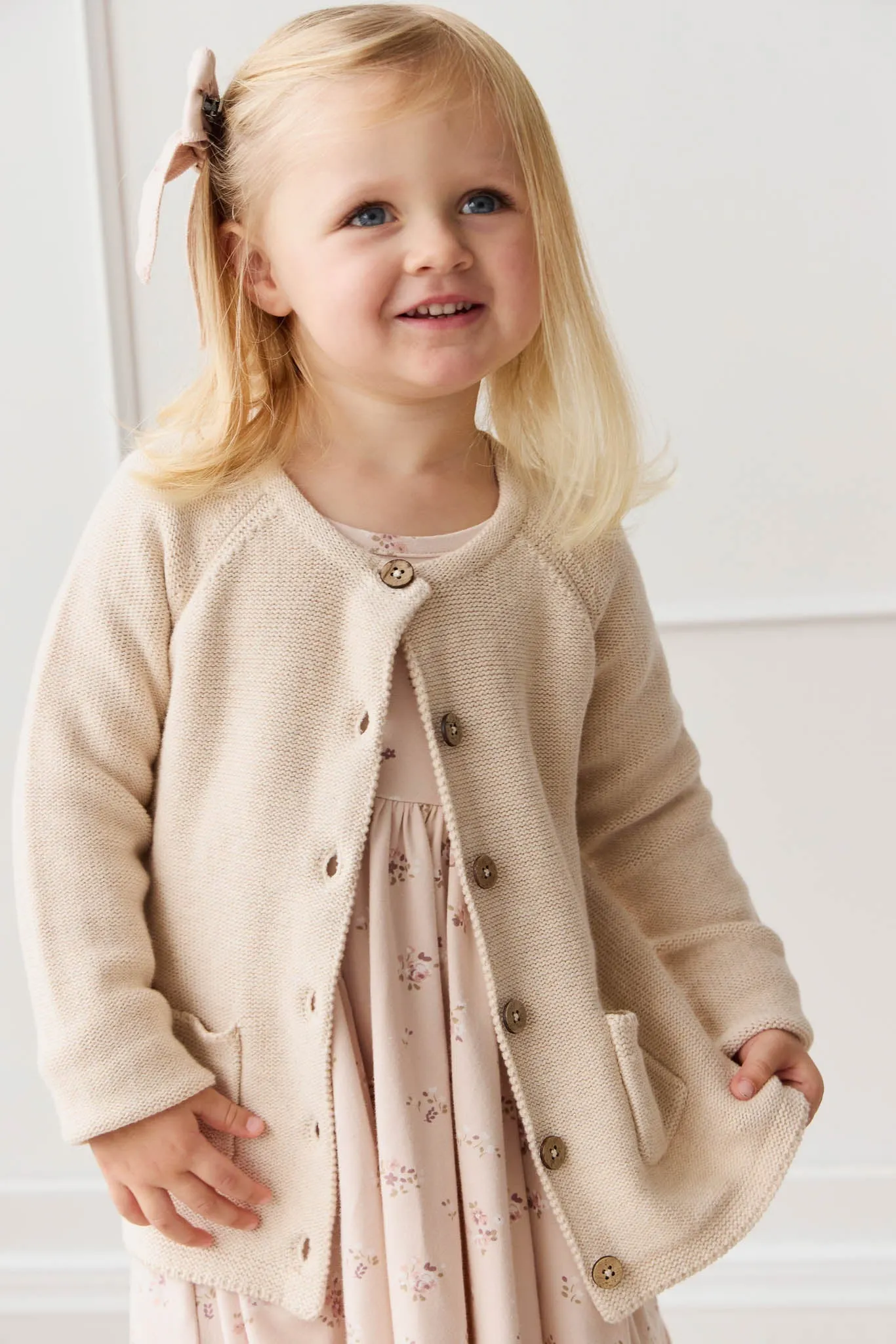 Aude Cardigan - Light Oatmeal Marle