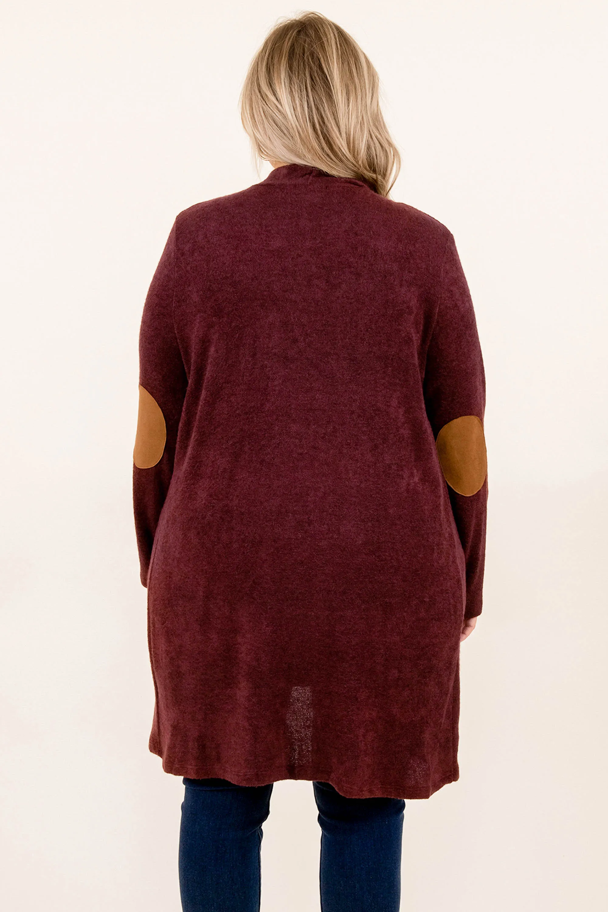 Autumn Mood Cardigan, Burgundy