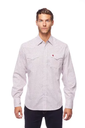 Avalon Men's Western Woven Print Shirt