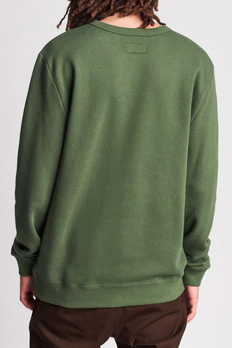 B-Shield Crew Fleece - Leaf