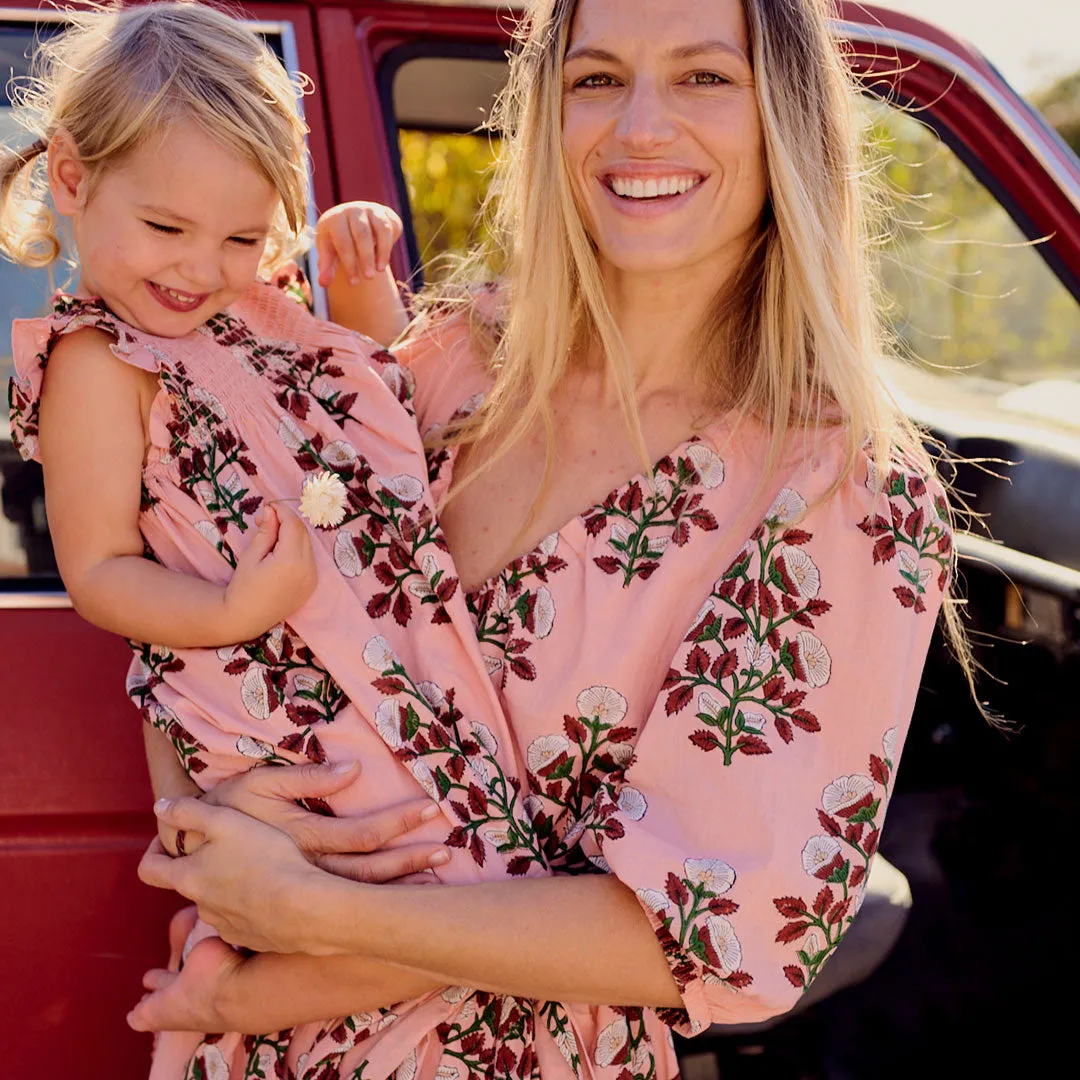 Baby Girls Stevie Dress Set - Pink Bouquet Floral