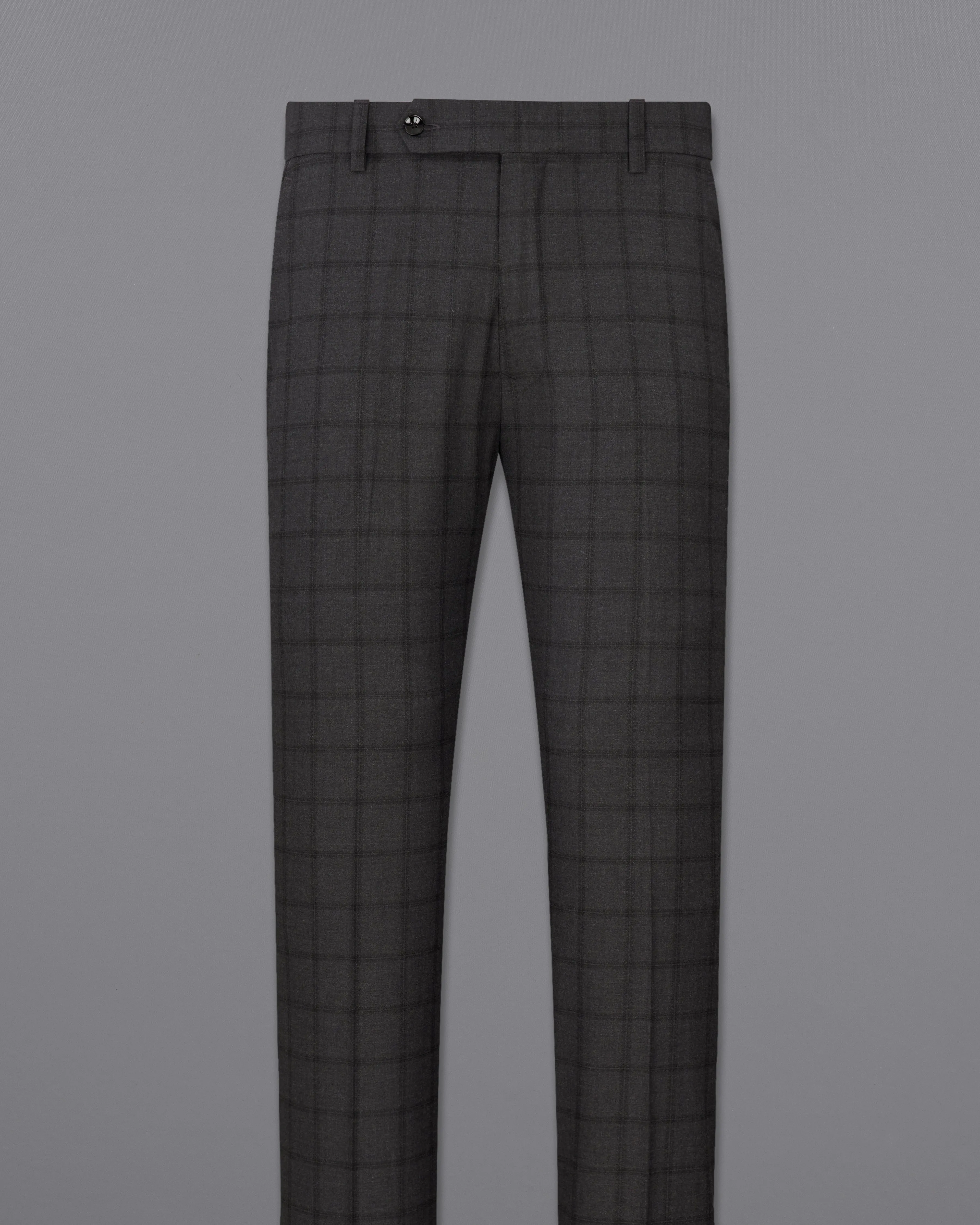 Baltic Black Windowpane Single Breasted Suit