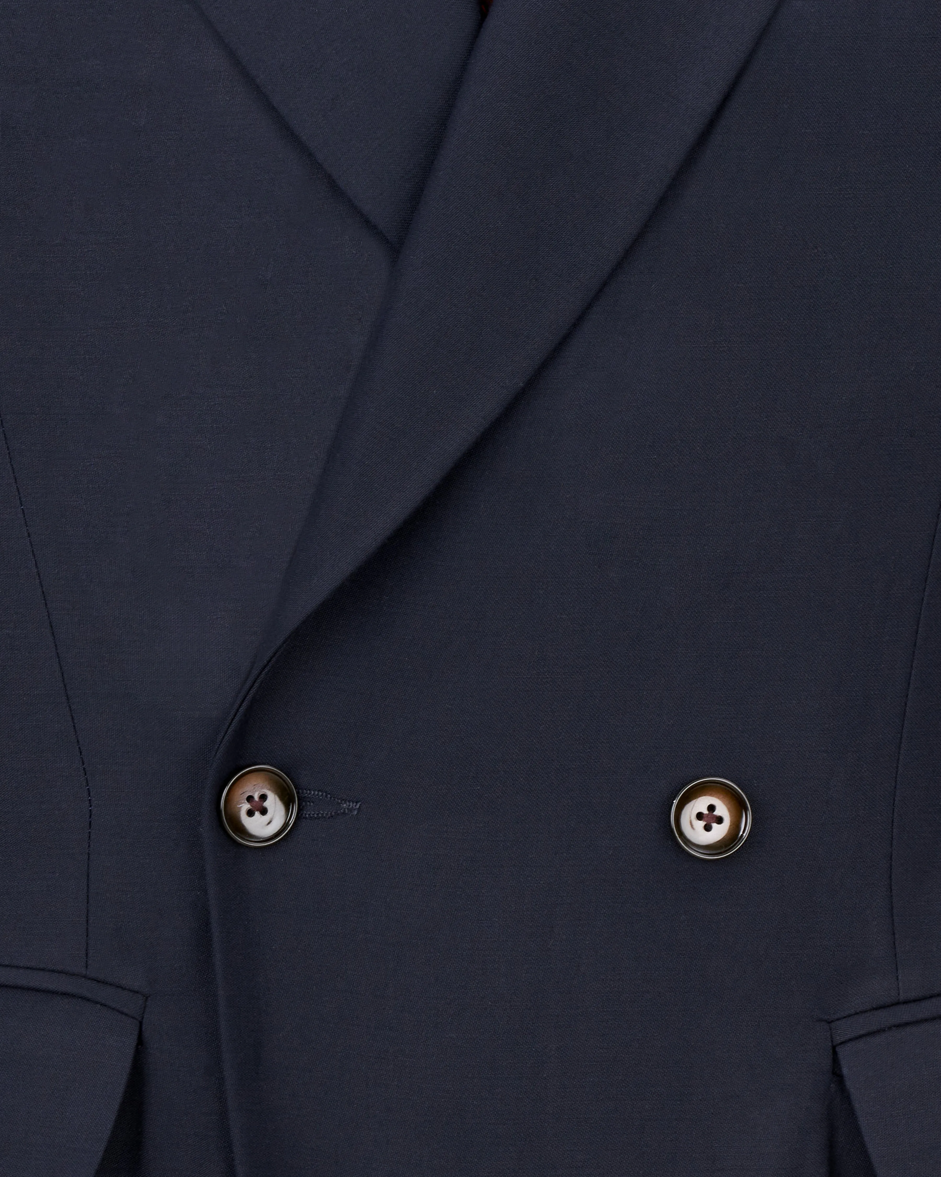 Baltic Sea Navy Blue Double Breasted Blazer