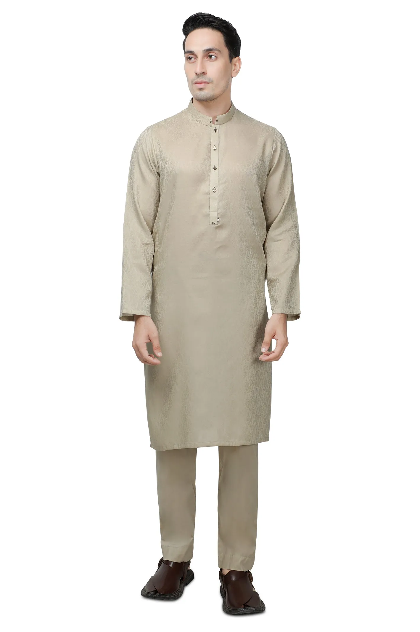 Beige Shalwar Kameez