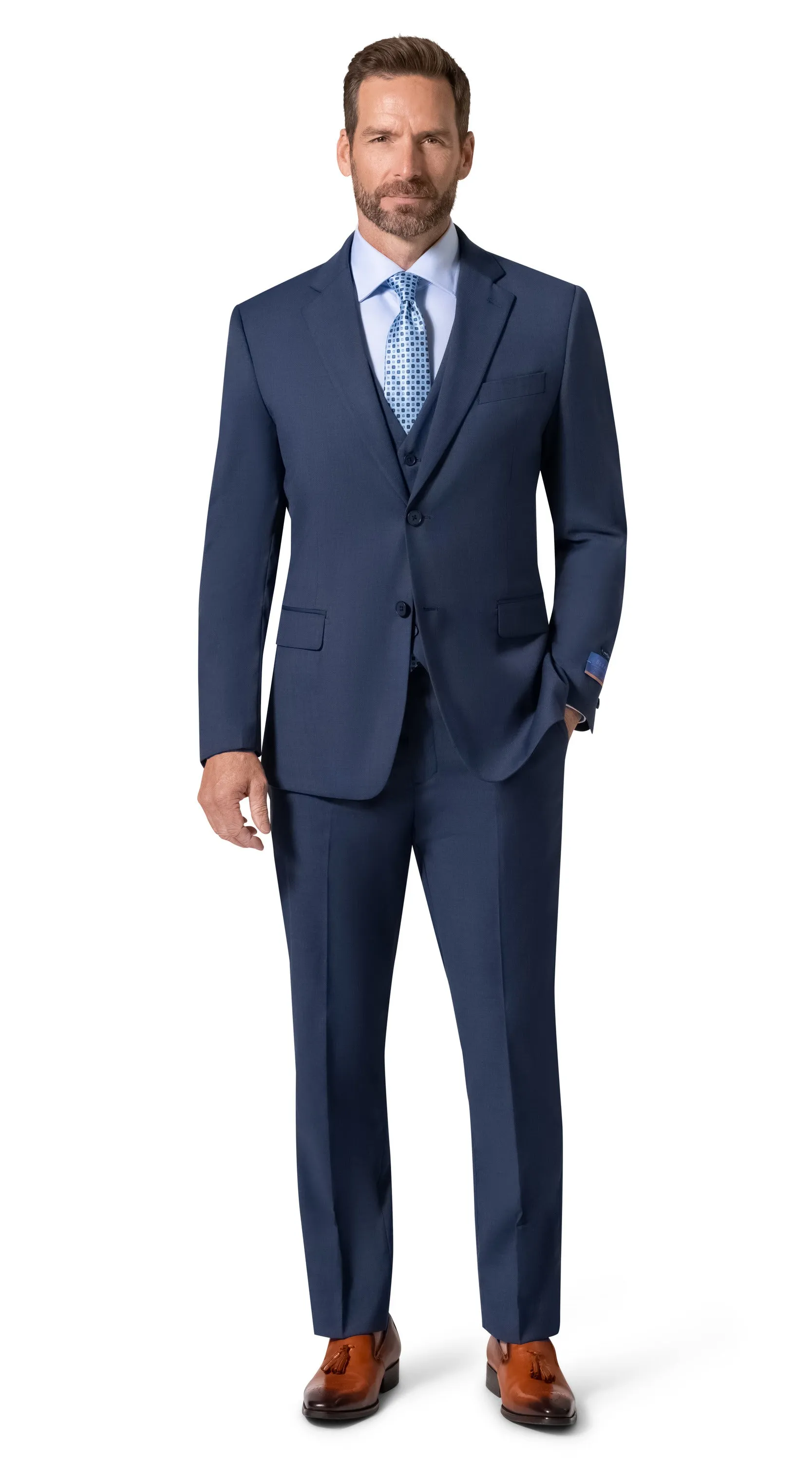 Berragamo MARCO 003 Slim Fit Suit - Blue