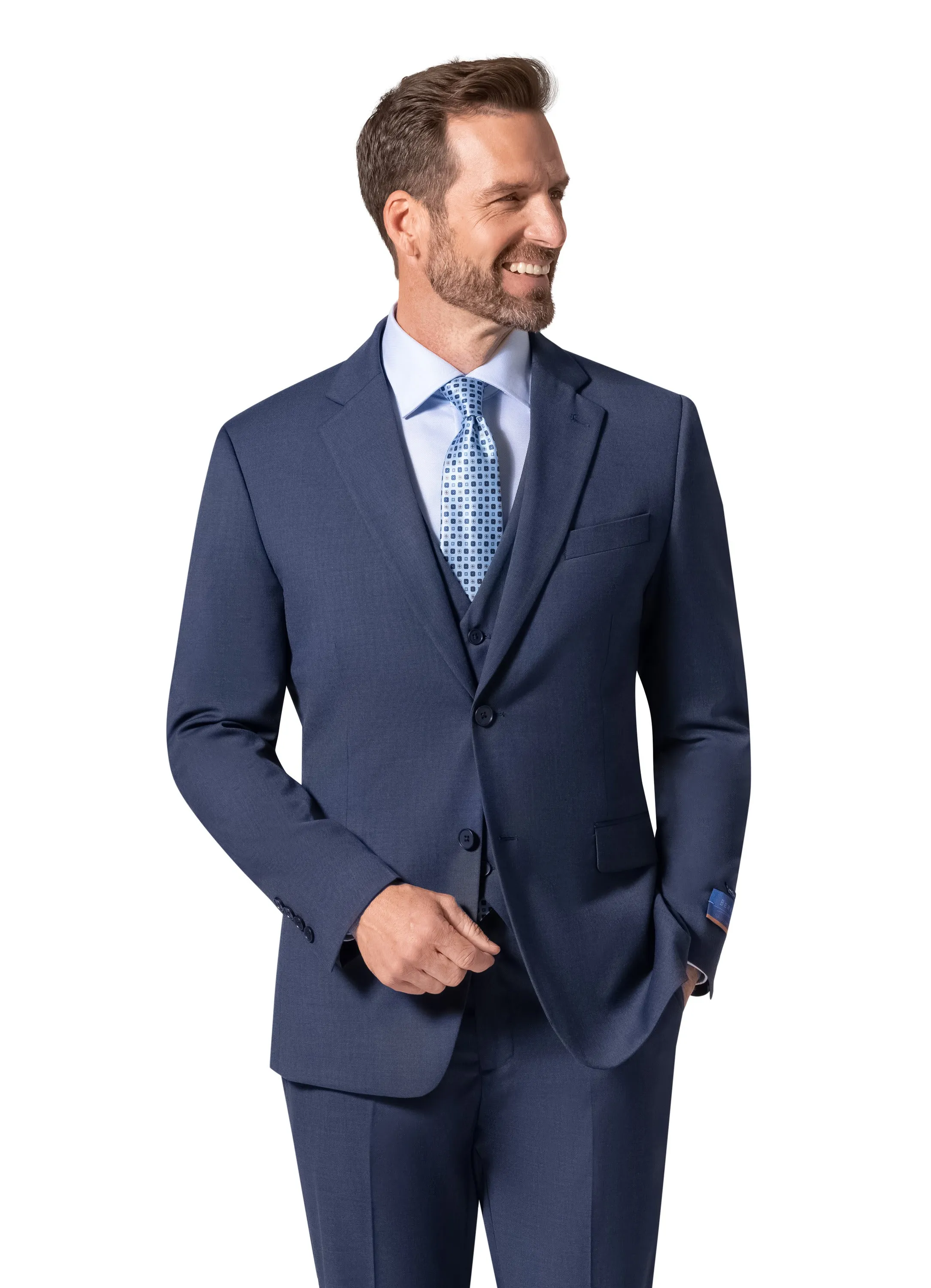 Berragamo MARCO 003 Slim Fit Suit - Blue