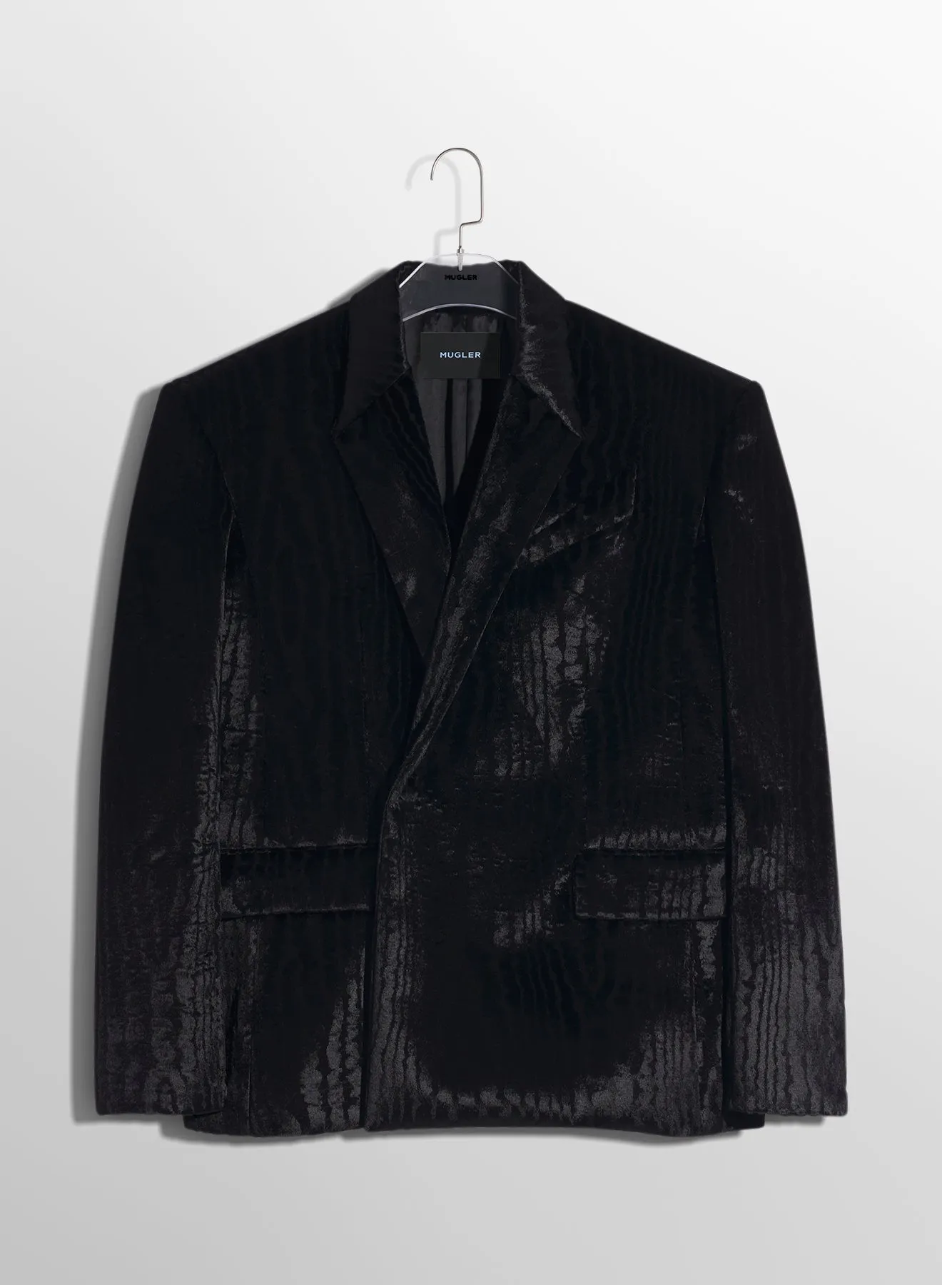 black moiré velvet jacket