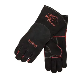 Black Stallion Welding Gloves with BackPatch - 360