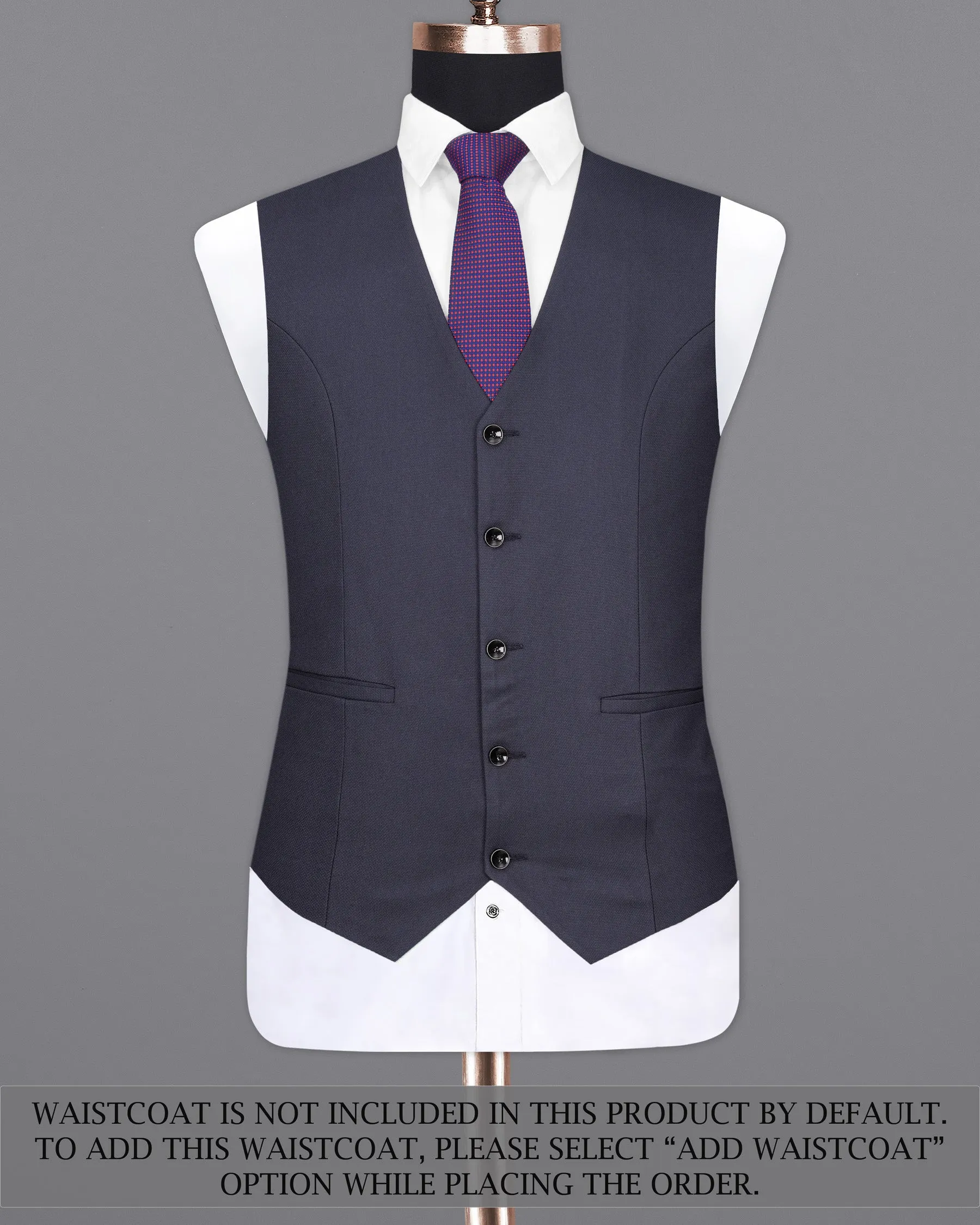 Bleached Cedar Navy Blue Double Breasted Sports Suit