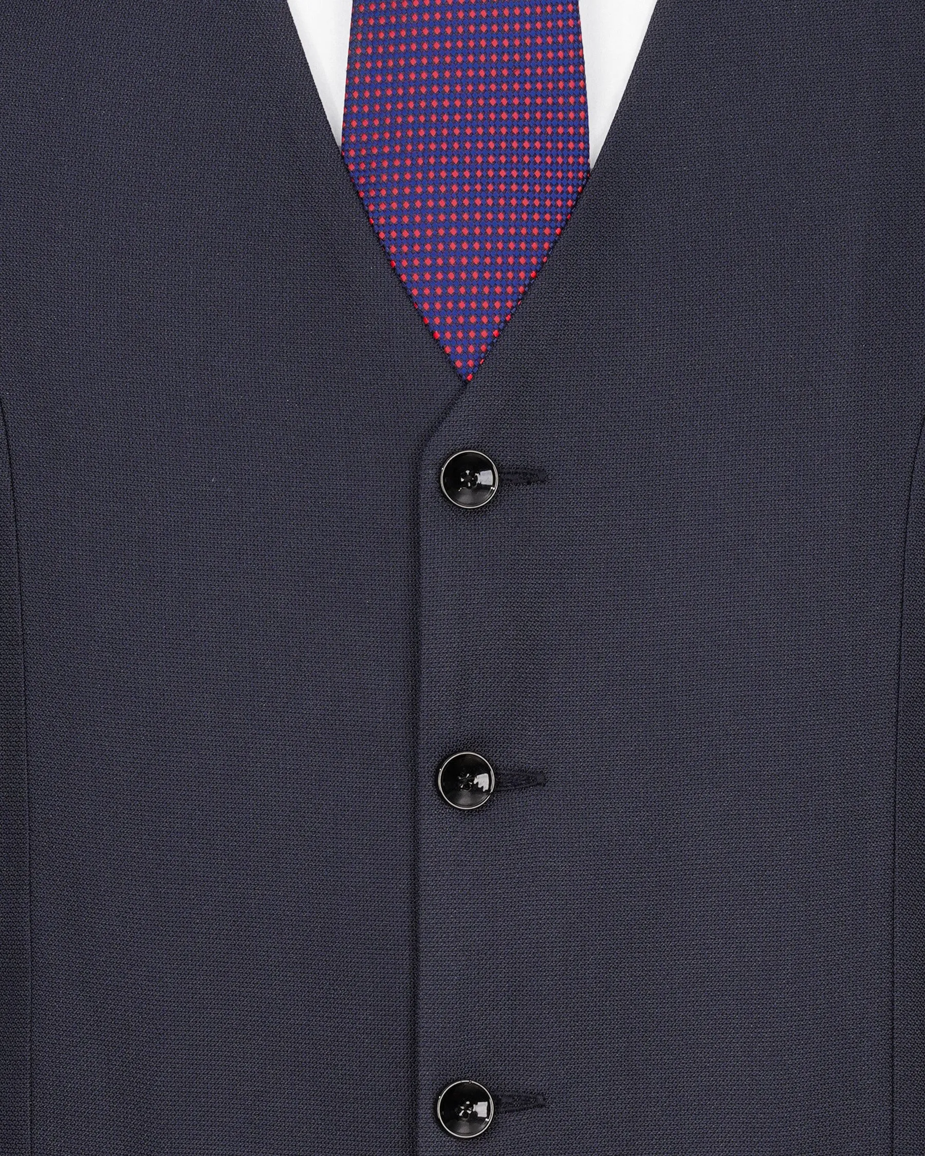 Bleached Cedar Navy Blue Double Breasted Sports Suit