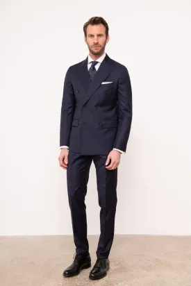 Blue double breasted suit - Made in Italy