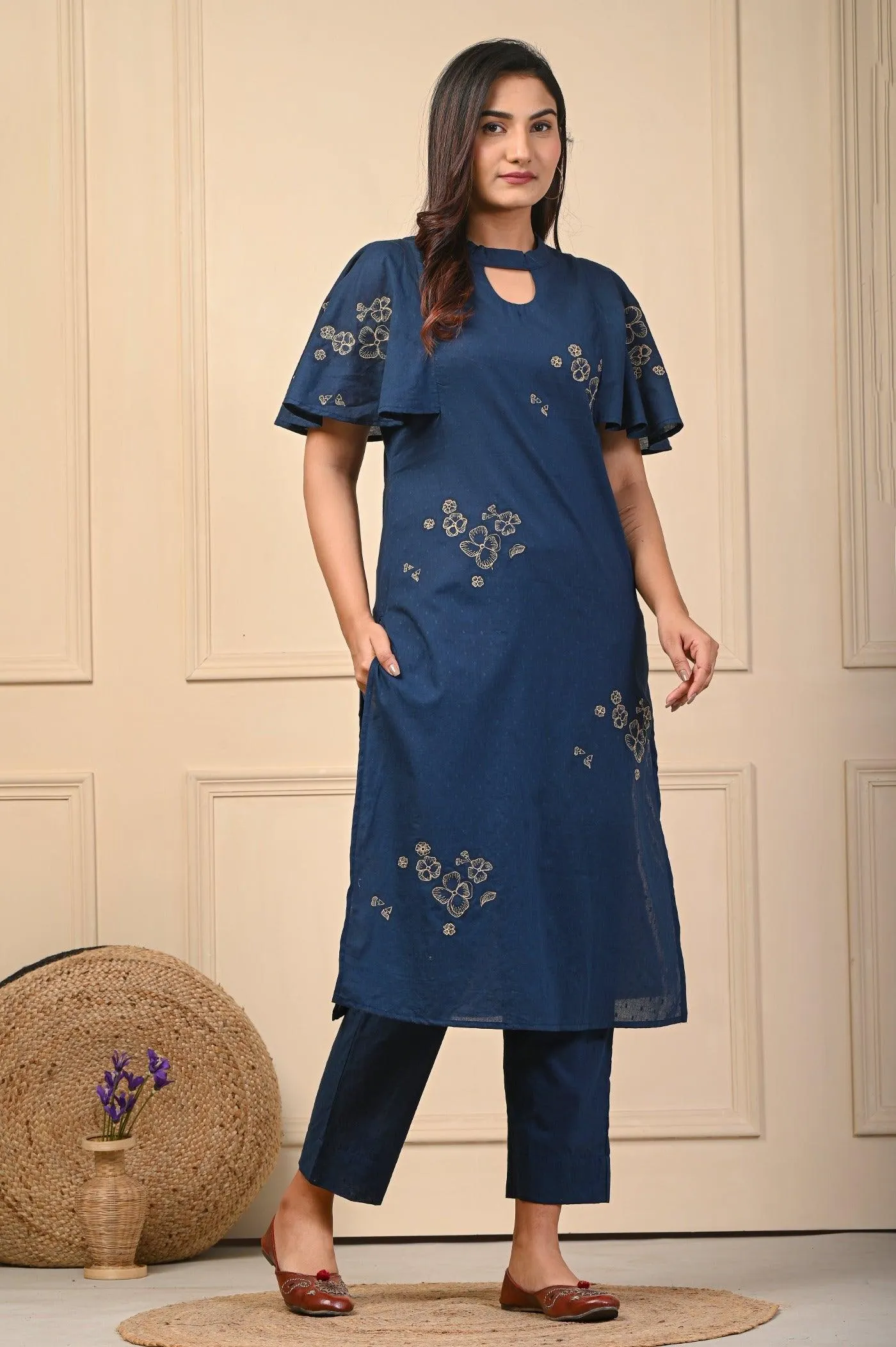 Blue Elegance Kurti Sets: Timeless Style by Aaronee