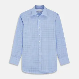 Blue Prince of Wales Check Mayfair Shirt