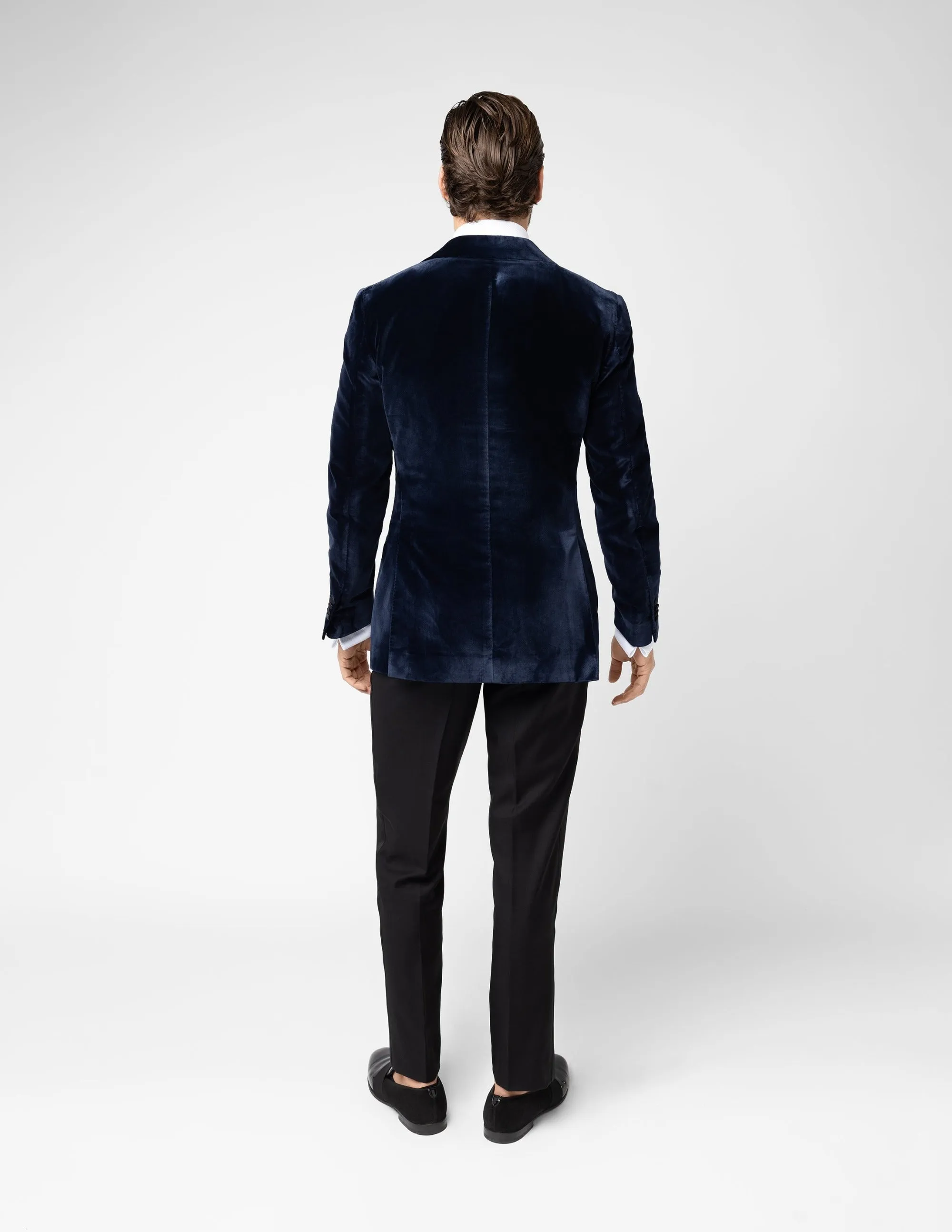 Blue Velvet Single Breasted Jacket