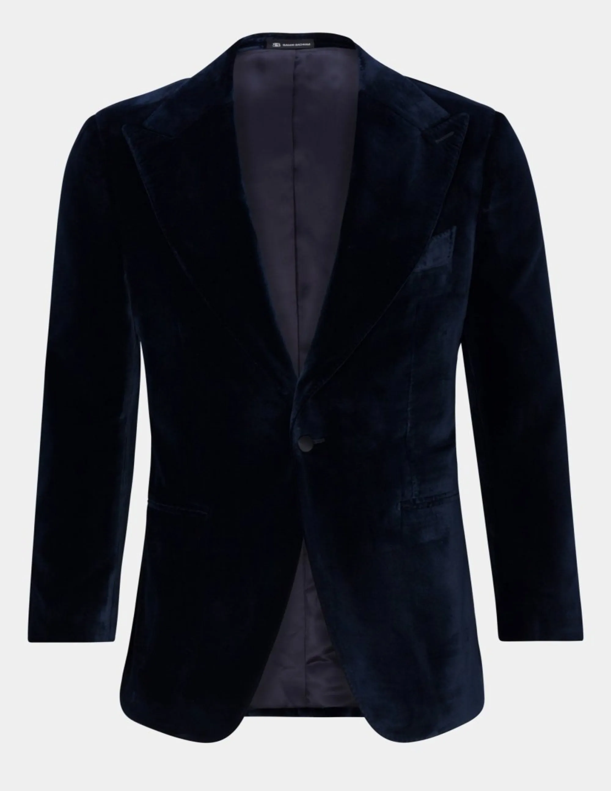 Blue Velvet Single Breasted Jacket