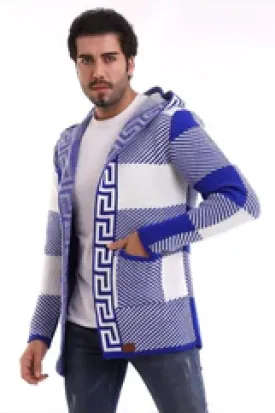 Blue/White Cardigan