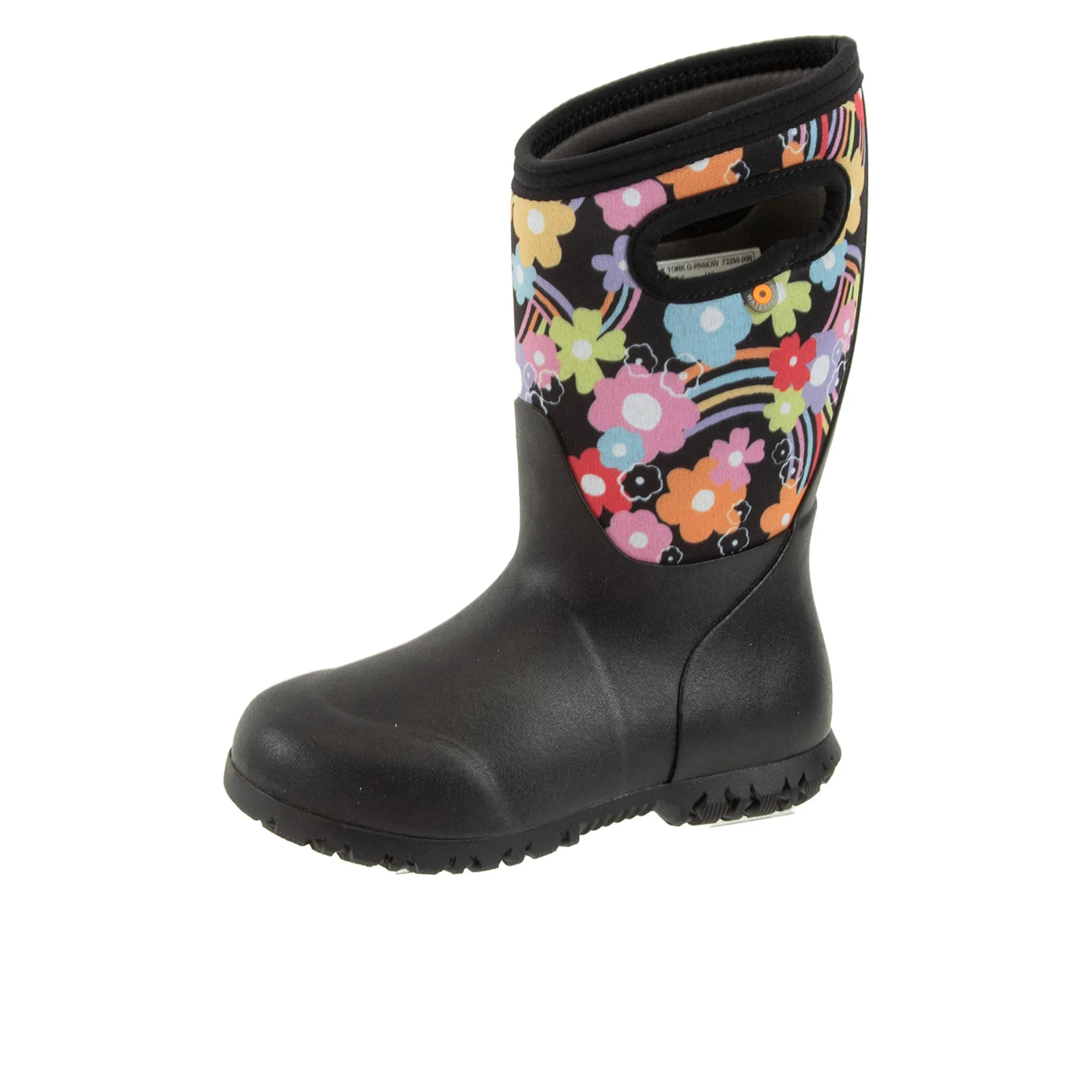 Bogs Childrens York Groovy Rainbow Black Multi