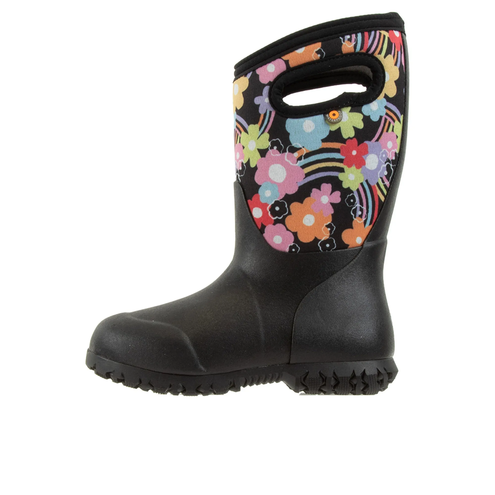 Bogs Childrens York Groovy Rainbow Black Multi