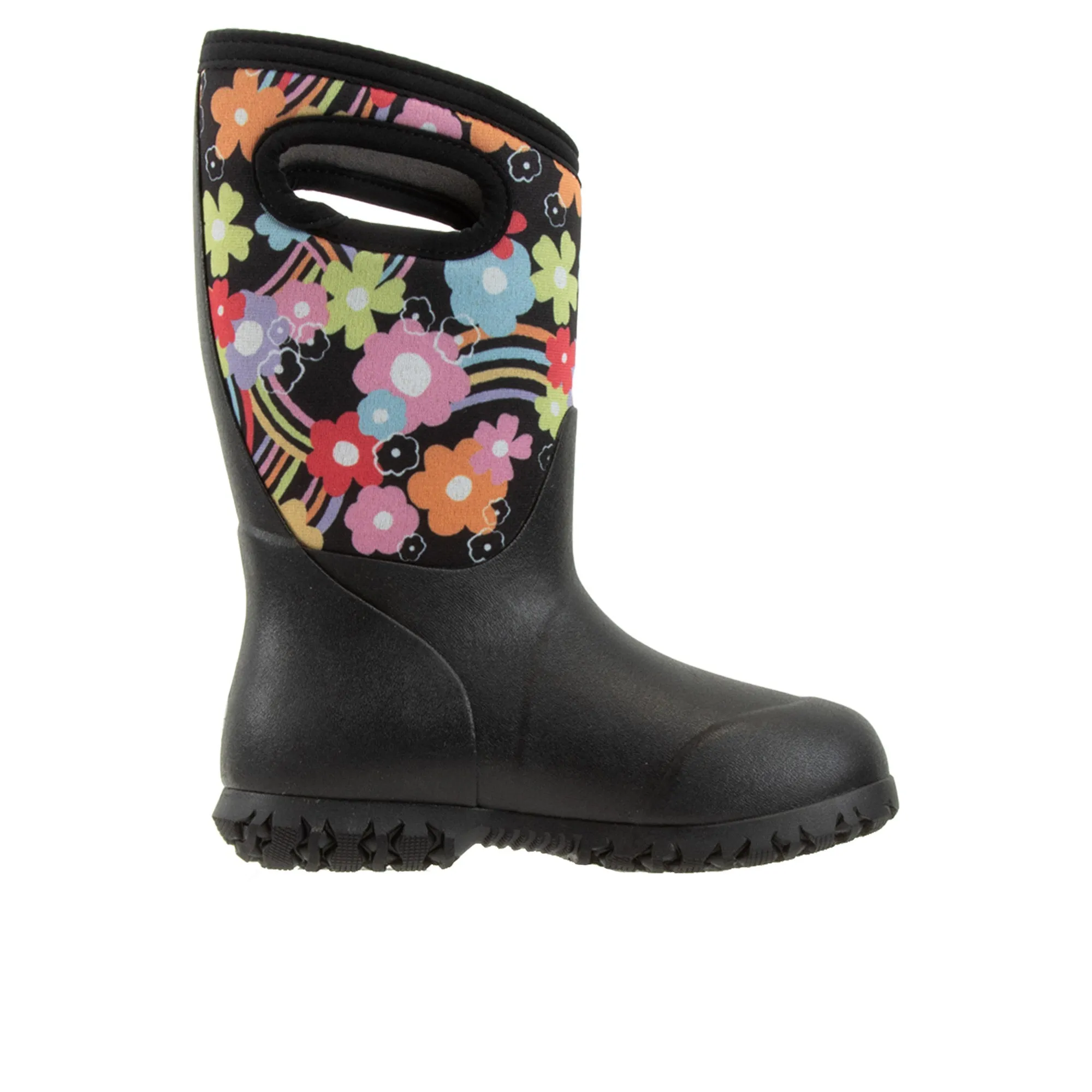 Bogs Childrens York Groovy Rainbow Black Multi