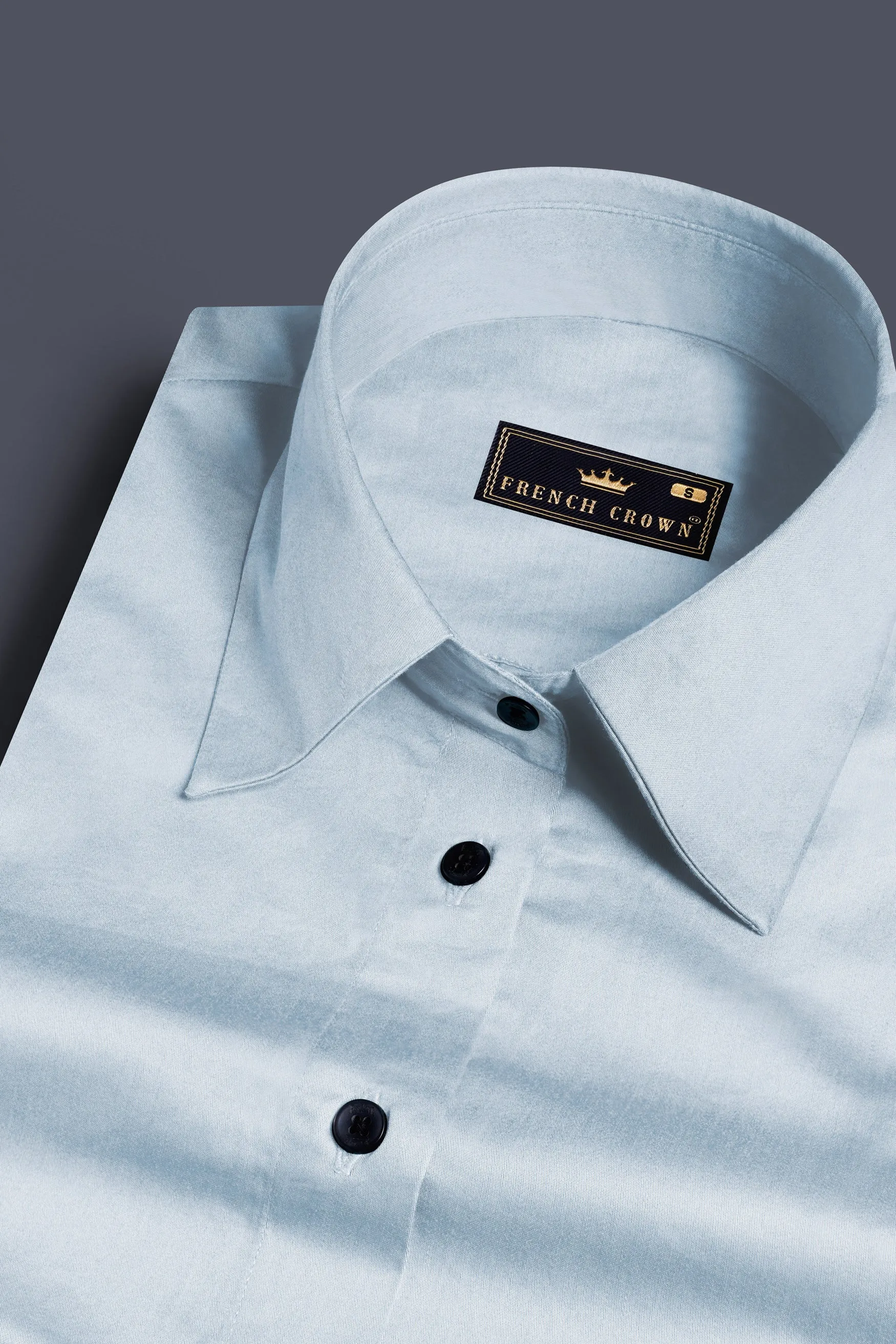 Botticelli Blue Premium Cotton Shirt