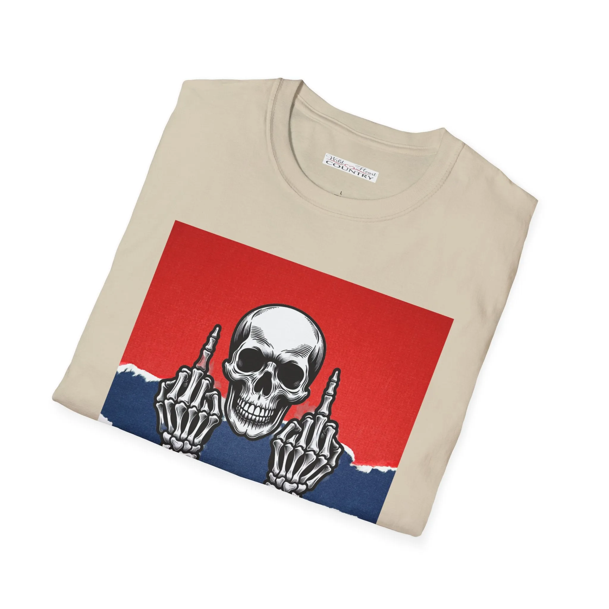 Bottoms up T-Shirt, Country Music T-Shirt, Country Music Concert, Red White & Blue, Skeleton Fingers, Tour T-Shirt