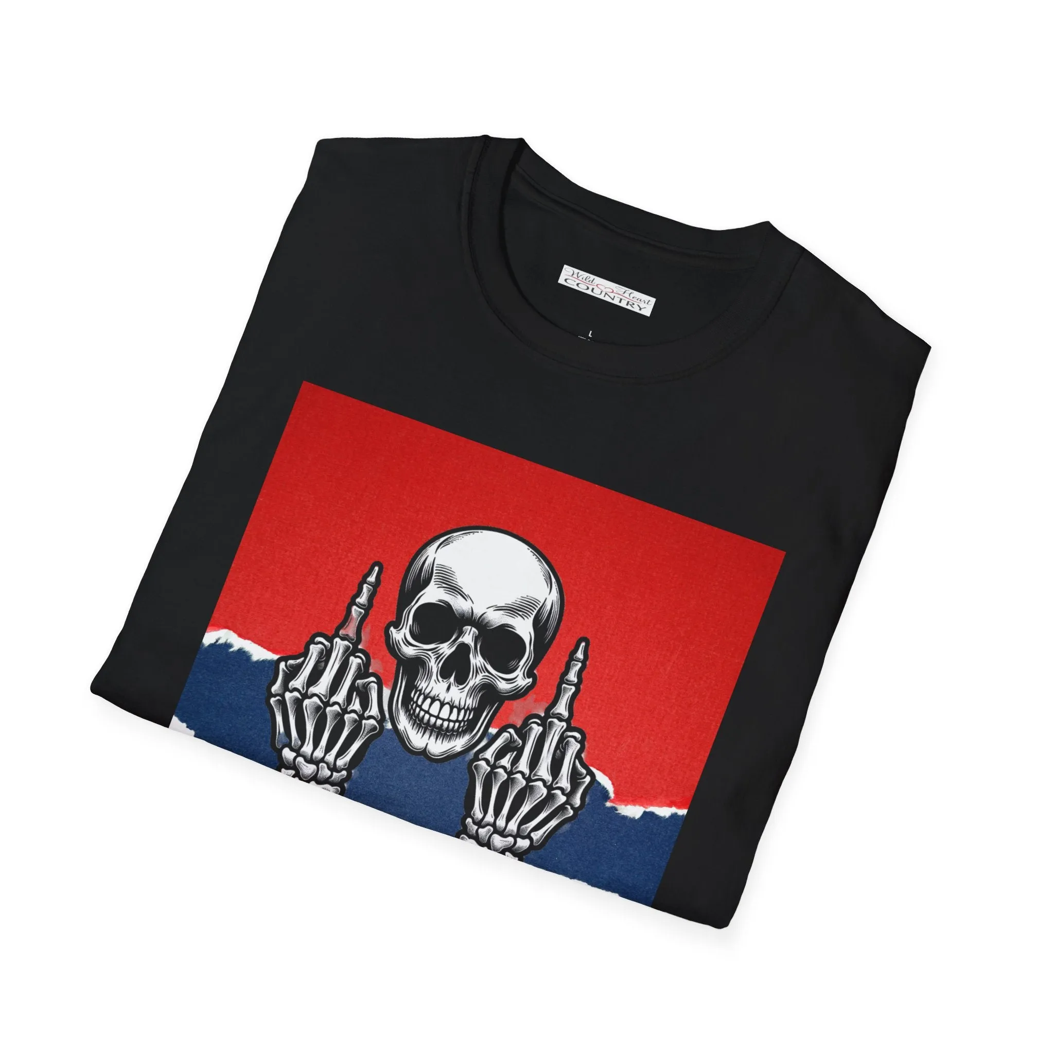 Bottoms up T-Shirt, Country Music T-Shirt, Country Music Concert, Red White & Blue, Skeleton Fingers, Tour T-Shirt