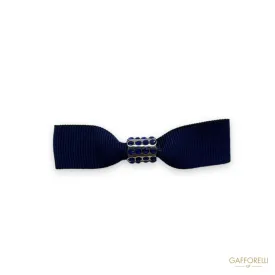 Bow Brooch with Rhinestones U116/mod - Gafforelli Srl