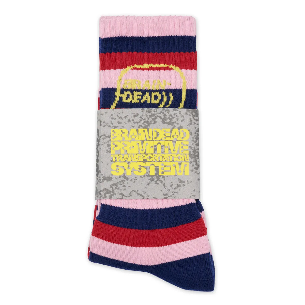 Brain Dead Striped Logo Head Sock