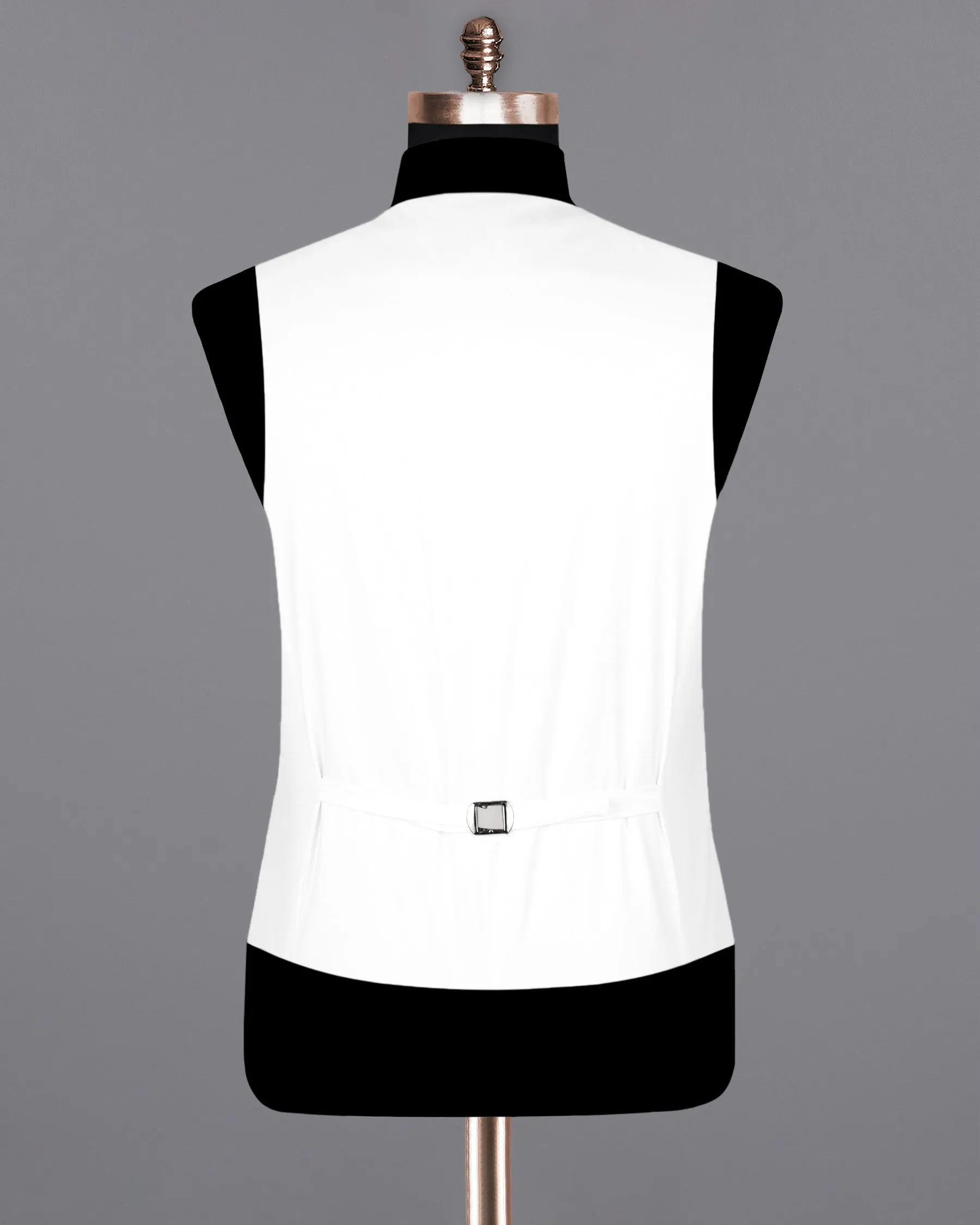 Bright white  Premium Cotton  Waistcoat