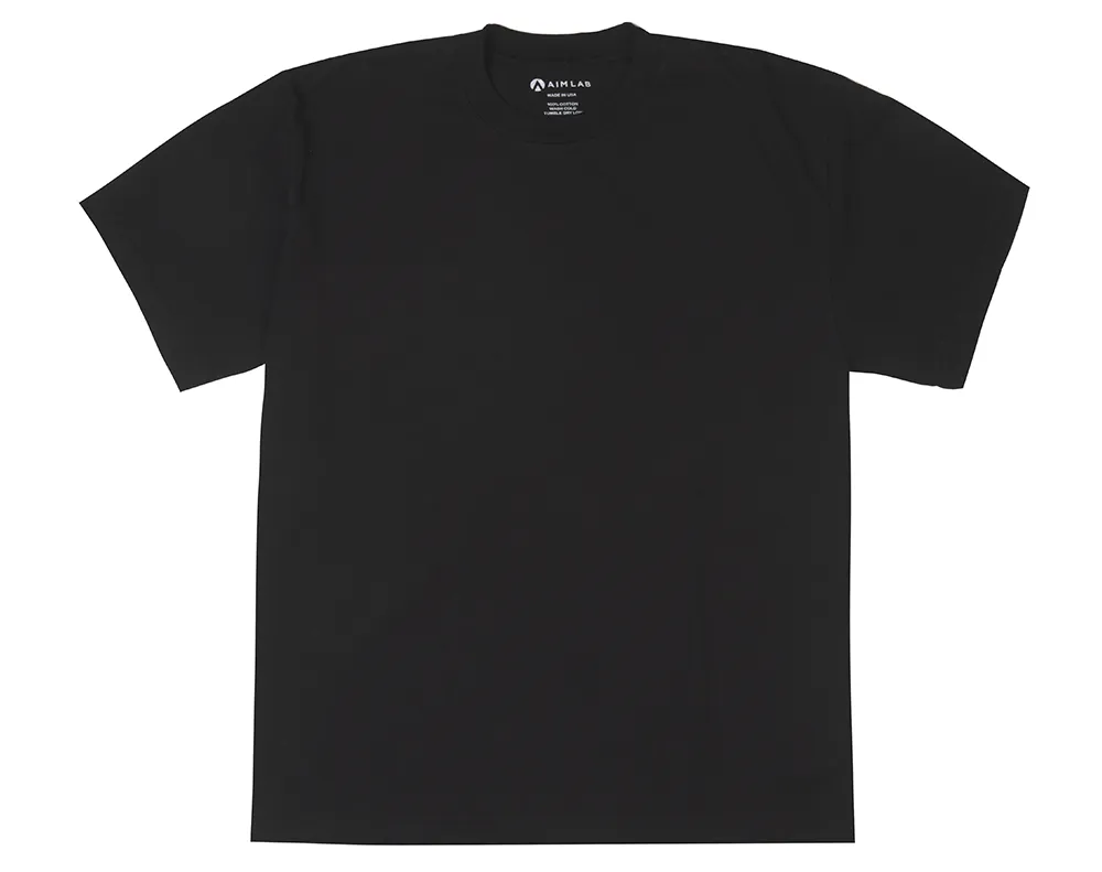 BTSA 6 OZ BLANK TEE BLACK - BTSA-021