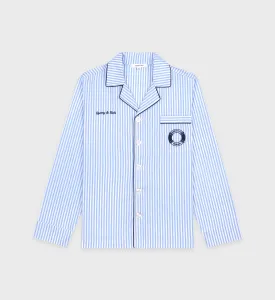 Buoy Pyjama Shirt - Blue Striped