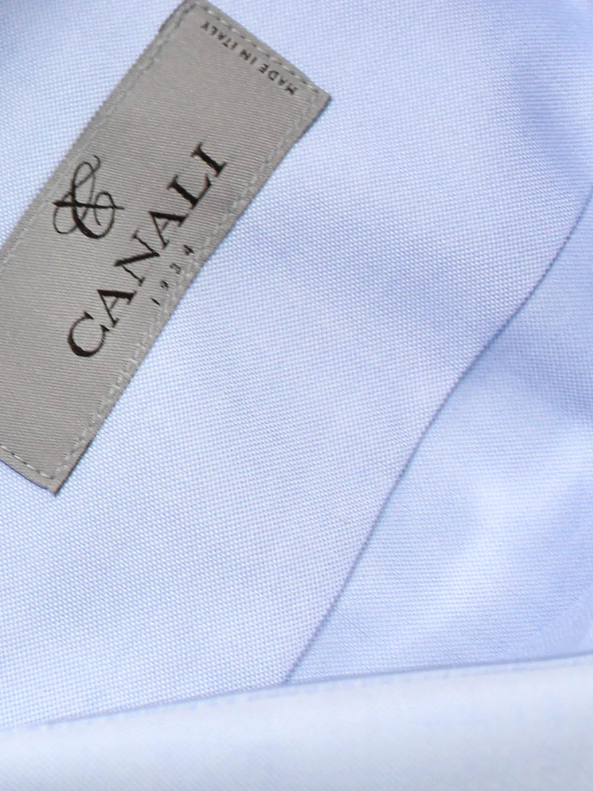 Canali Dress Shirt Light Blue Modern Fit 39 - 15 1/2