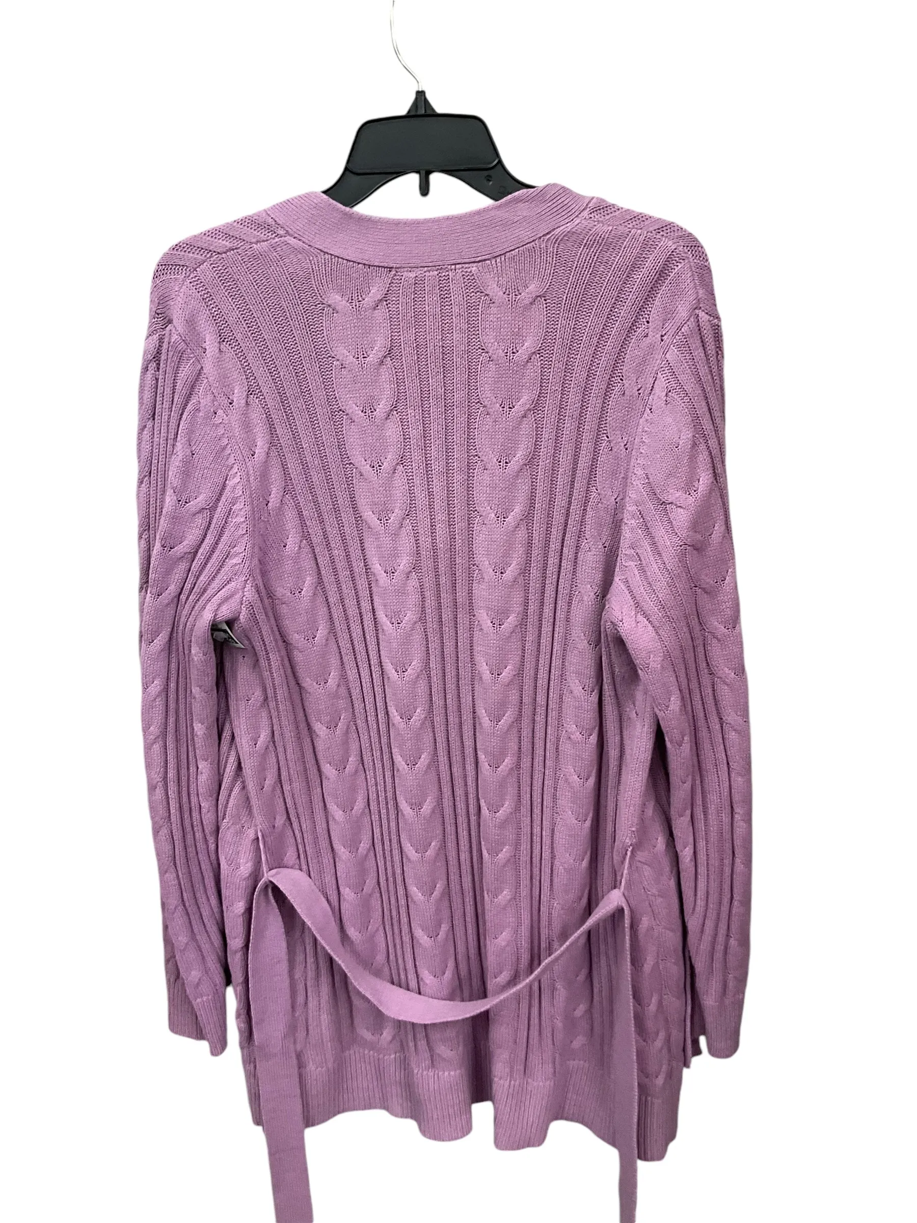 Cardigan By Lane Bryant In Purple, Size: Xl