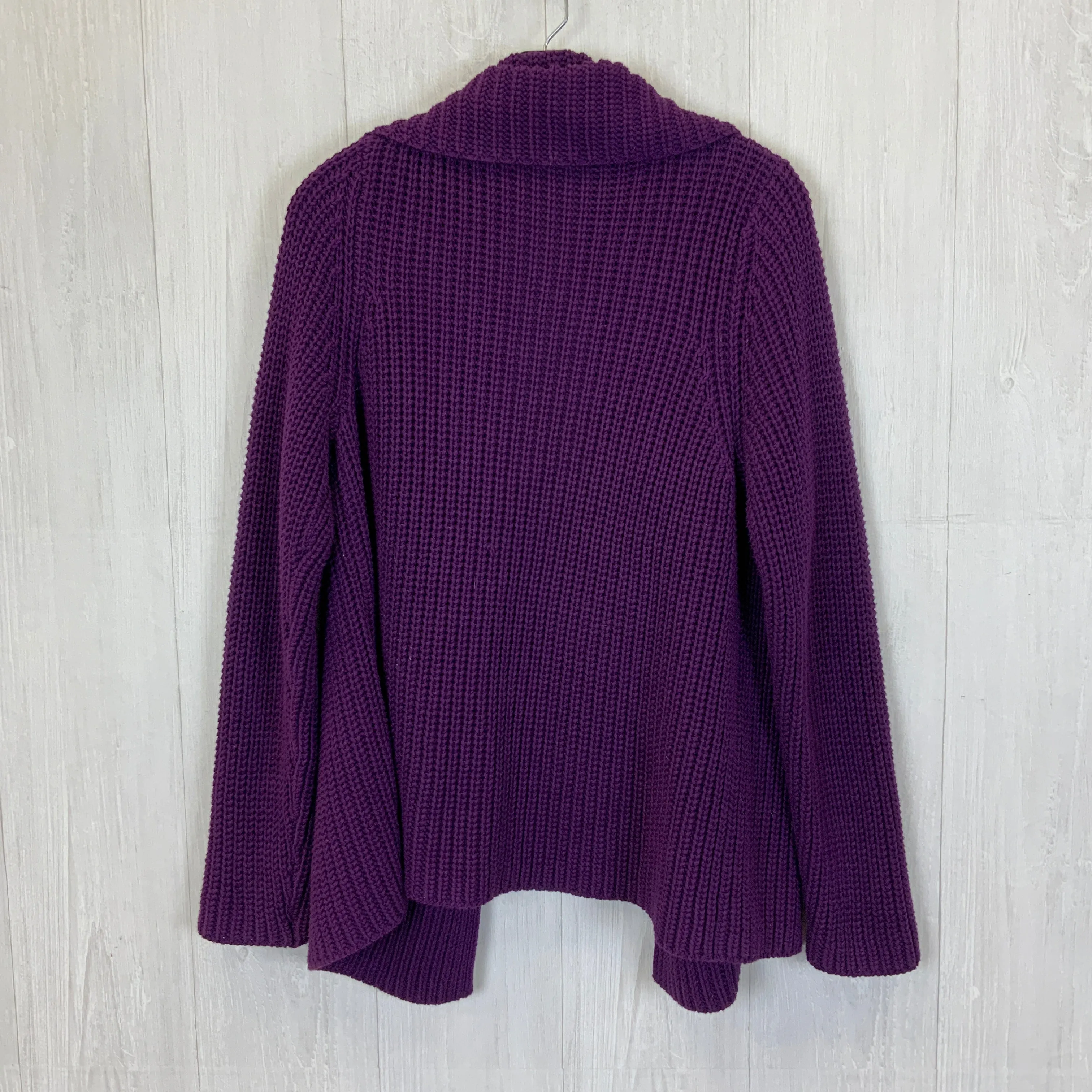 Cardigan By Talbots In Purple, Size: Xl